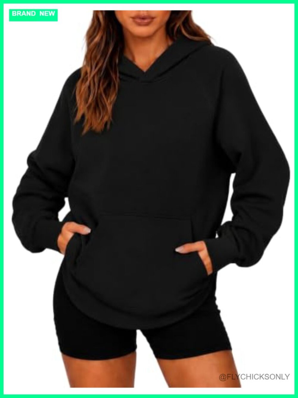 Oversized Fleece Hoodie Pullover Long Sleeve Kangaroo Pocket